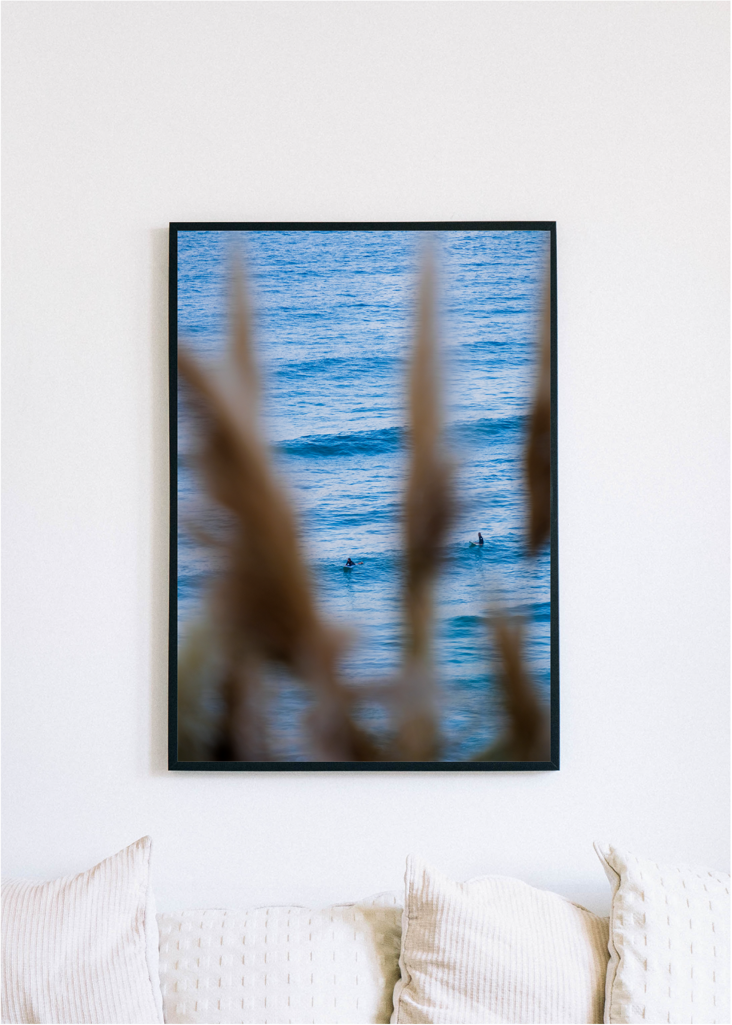 Mockup de l'oeuvre matin paisible de claire favry, photographe